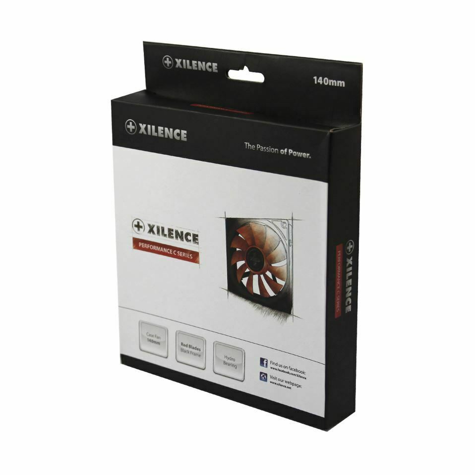 Xilence ventilator 14x14x2,5cm 12v 3/4p RedWing Performance C XF050 - slika 2
