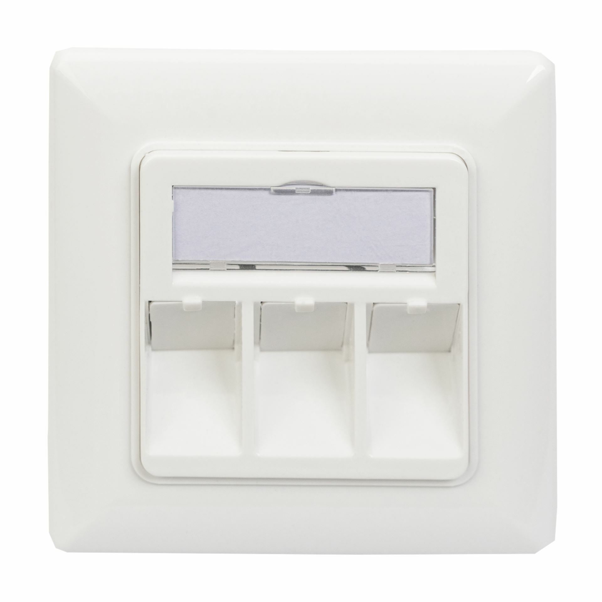 Digitus podometna vtičnica 3x RJ45 kotna 80x80 DN-93821 - slika 2