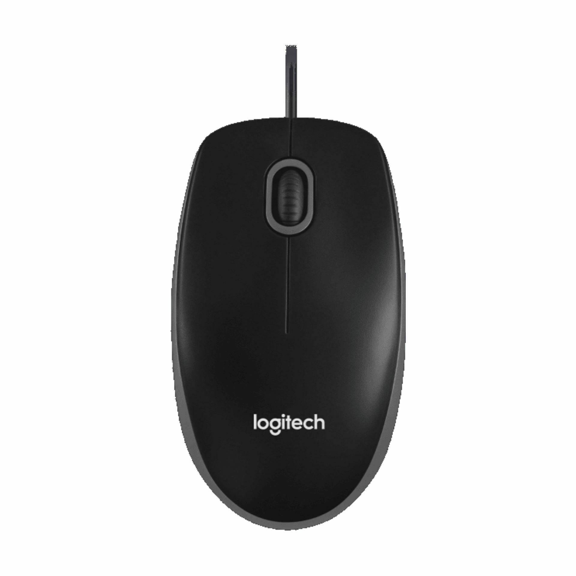 Logitech miška B100 OEM USB črna 910-003357