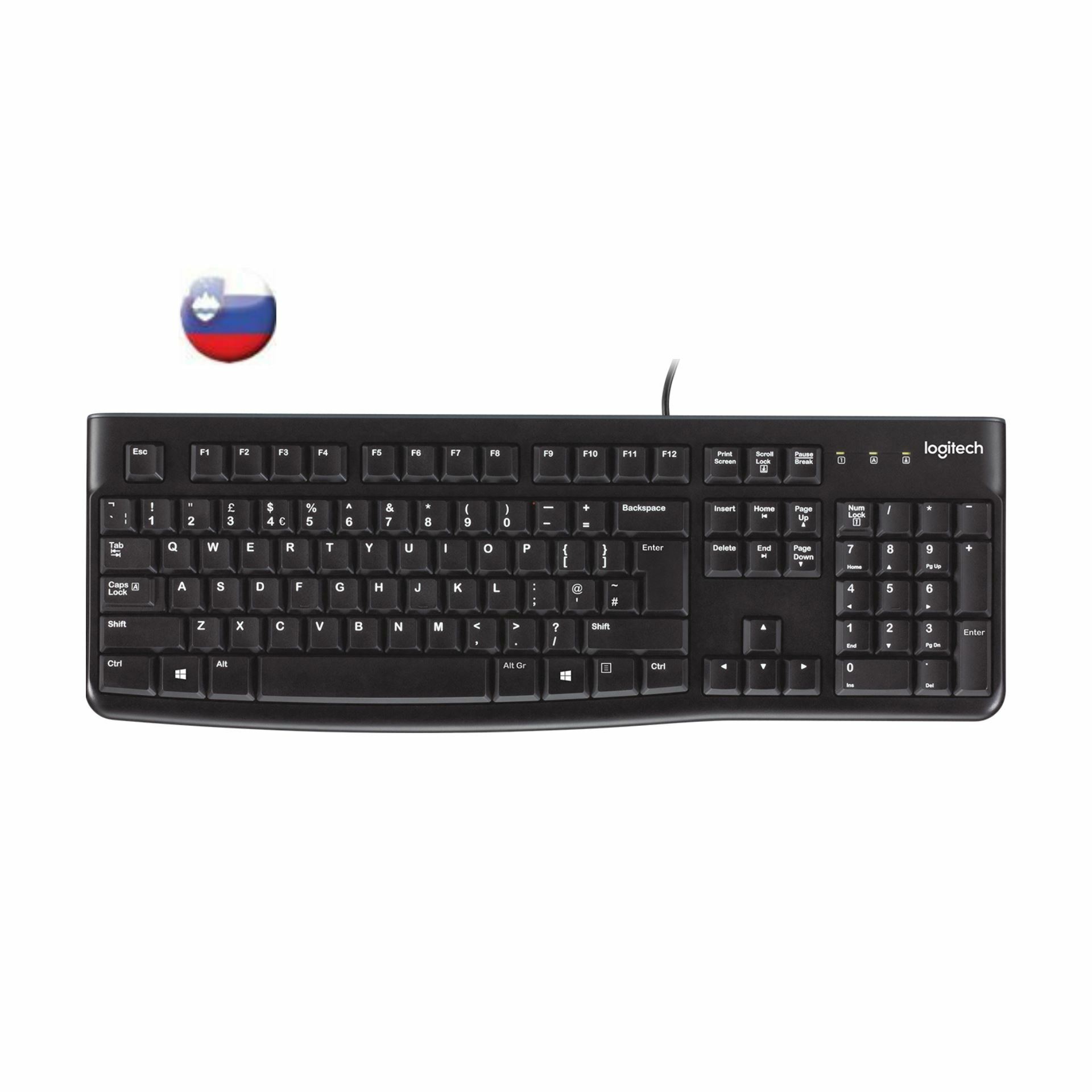 Logitech tipkovnica K120 USB SLO OEM 920-002642