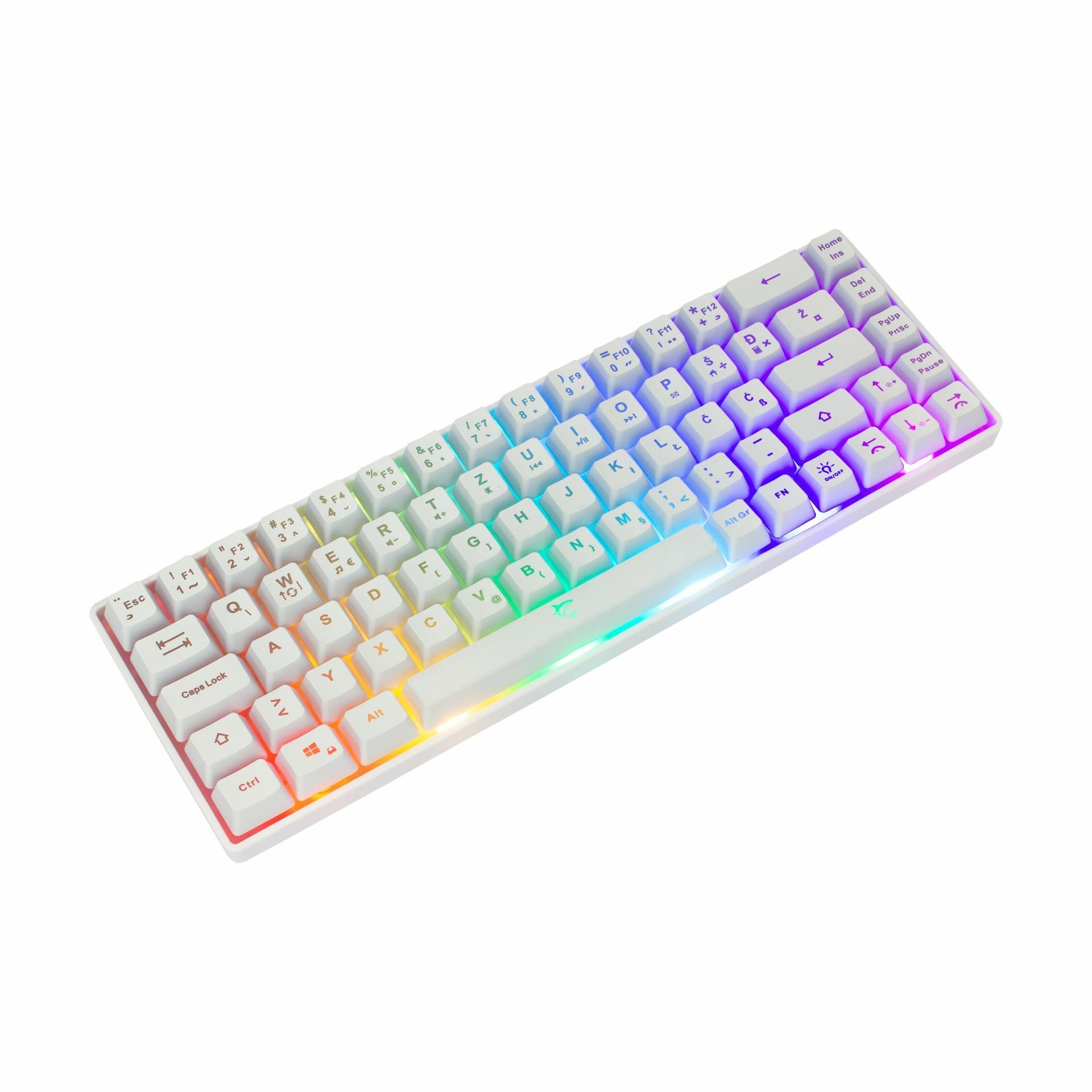 WHITE SHARK tipkovnica USB bela SLO gaming GK-2201 RONIN-W-HR - slika 2