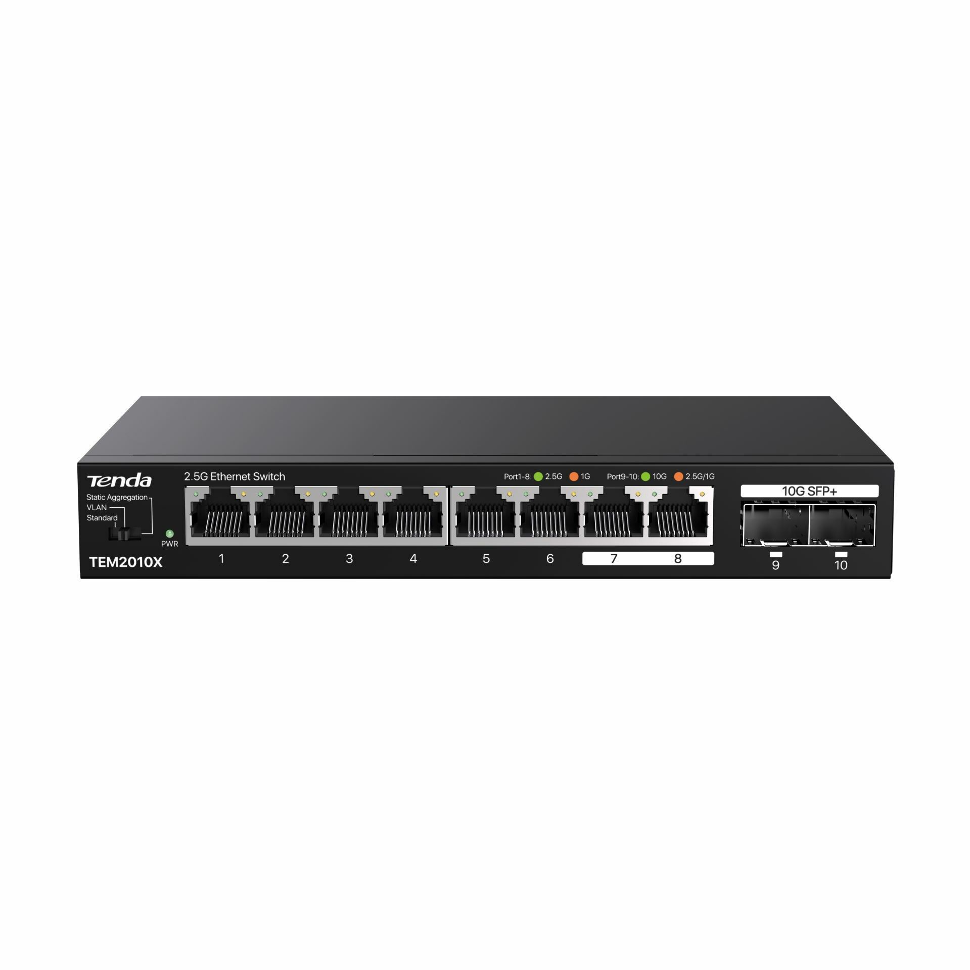 Tenda stikalo 2,5 Giga 8-port 2x SFP+ TEM2010X
