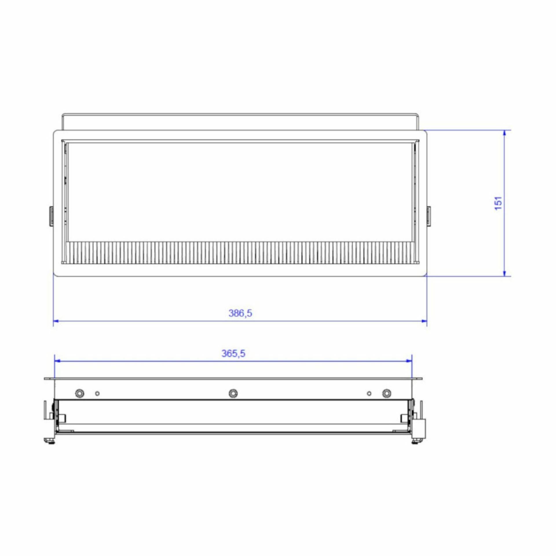 Bachmann CONI vgradno ohišje 356mm za razdelilce antracit 338.0206 - slika 2