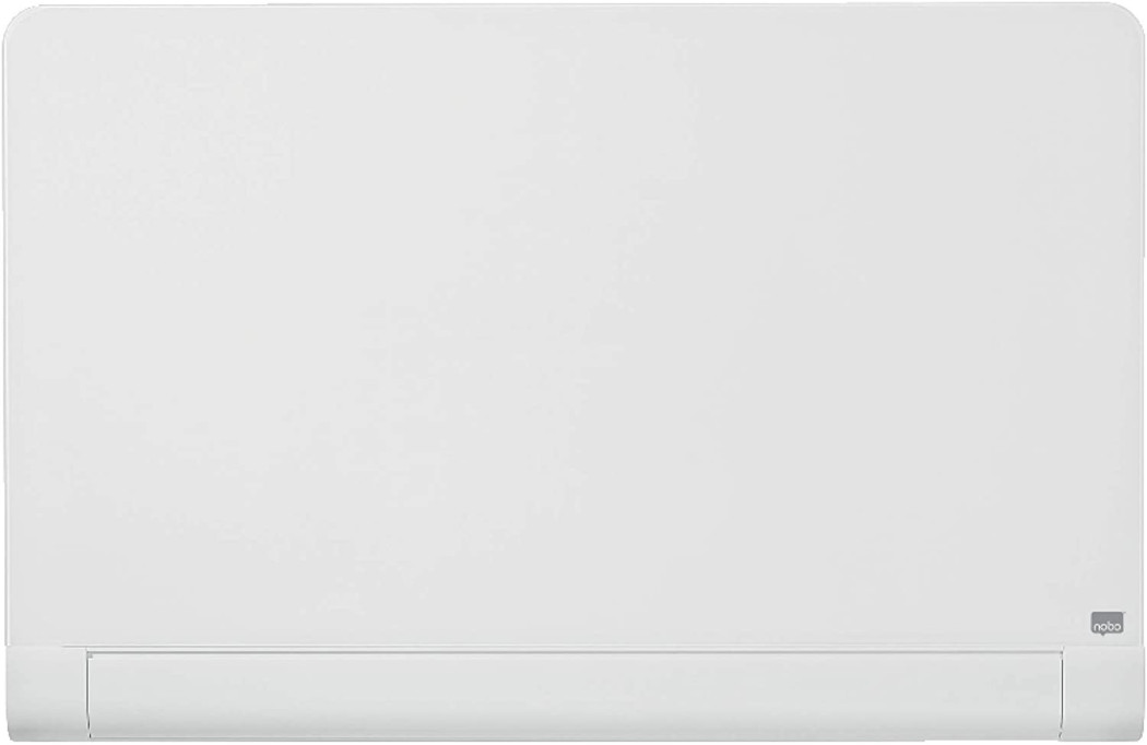 Tabla steklena nobo 100x65 widescreen 45" bela zaobljena 1905191