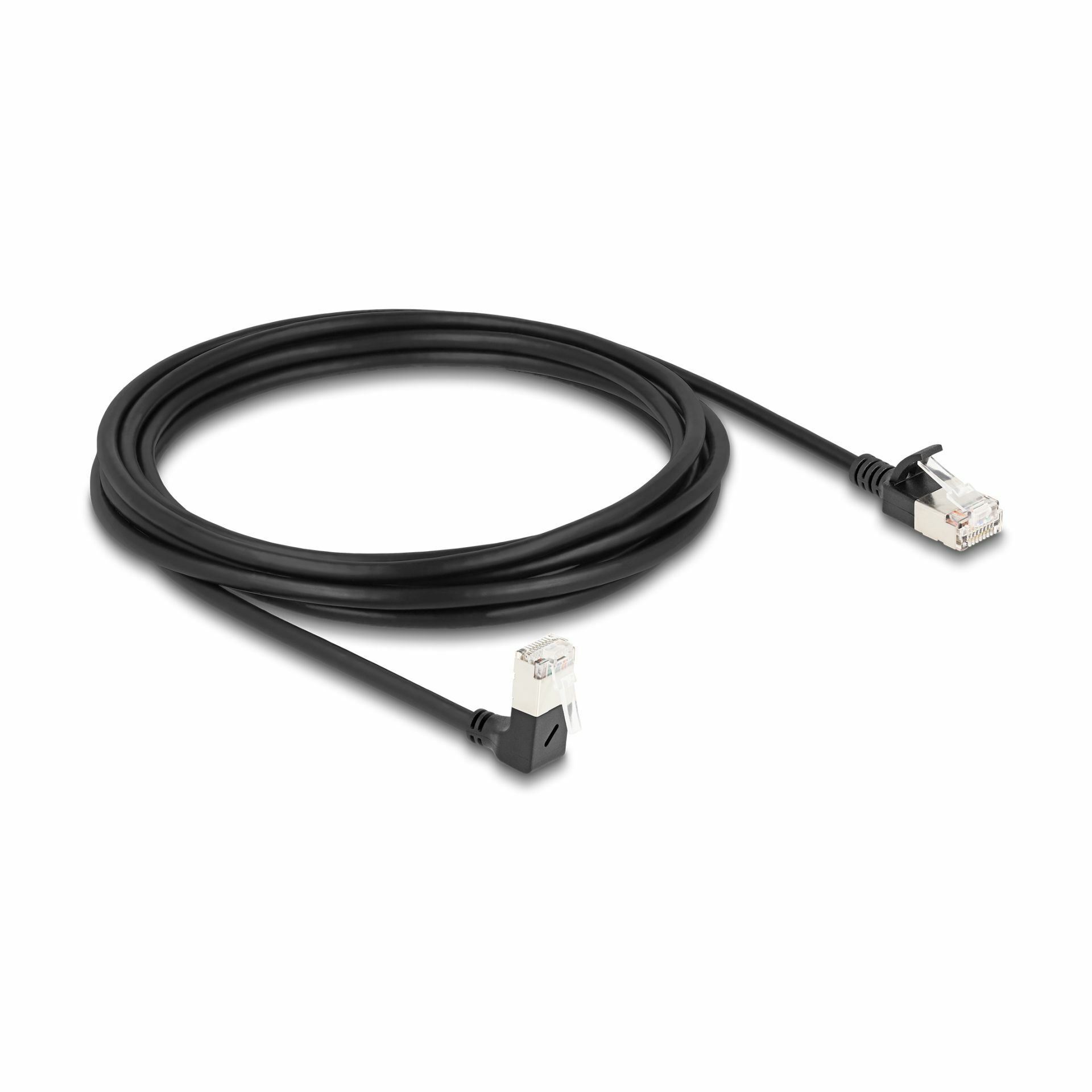 Delock patch SFTP CAT.6A 3m črn slim kotni 80307 - slika 2
