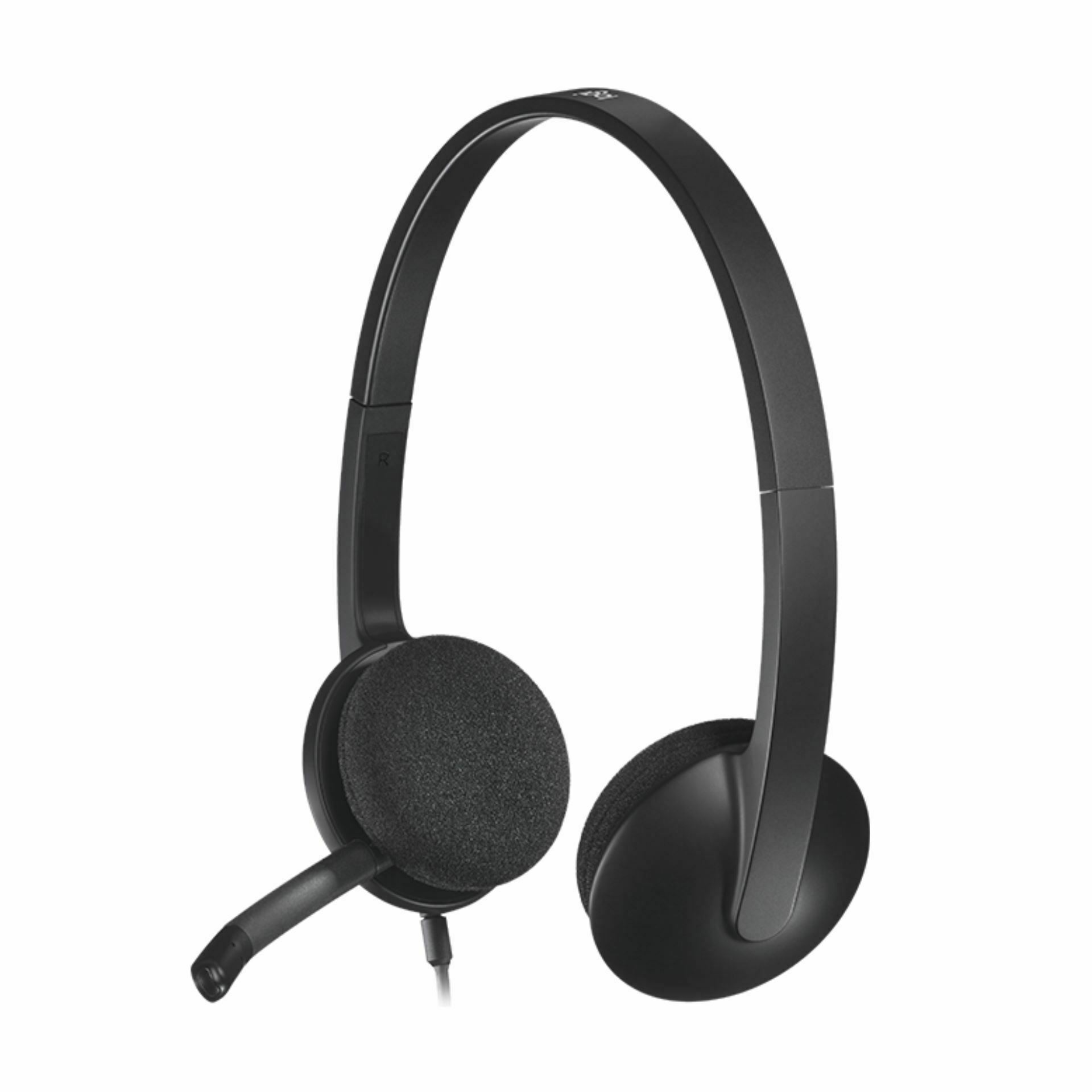 Logitech slušalke+mikrofon H340 črne 981-000475