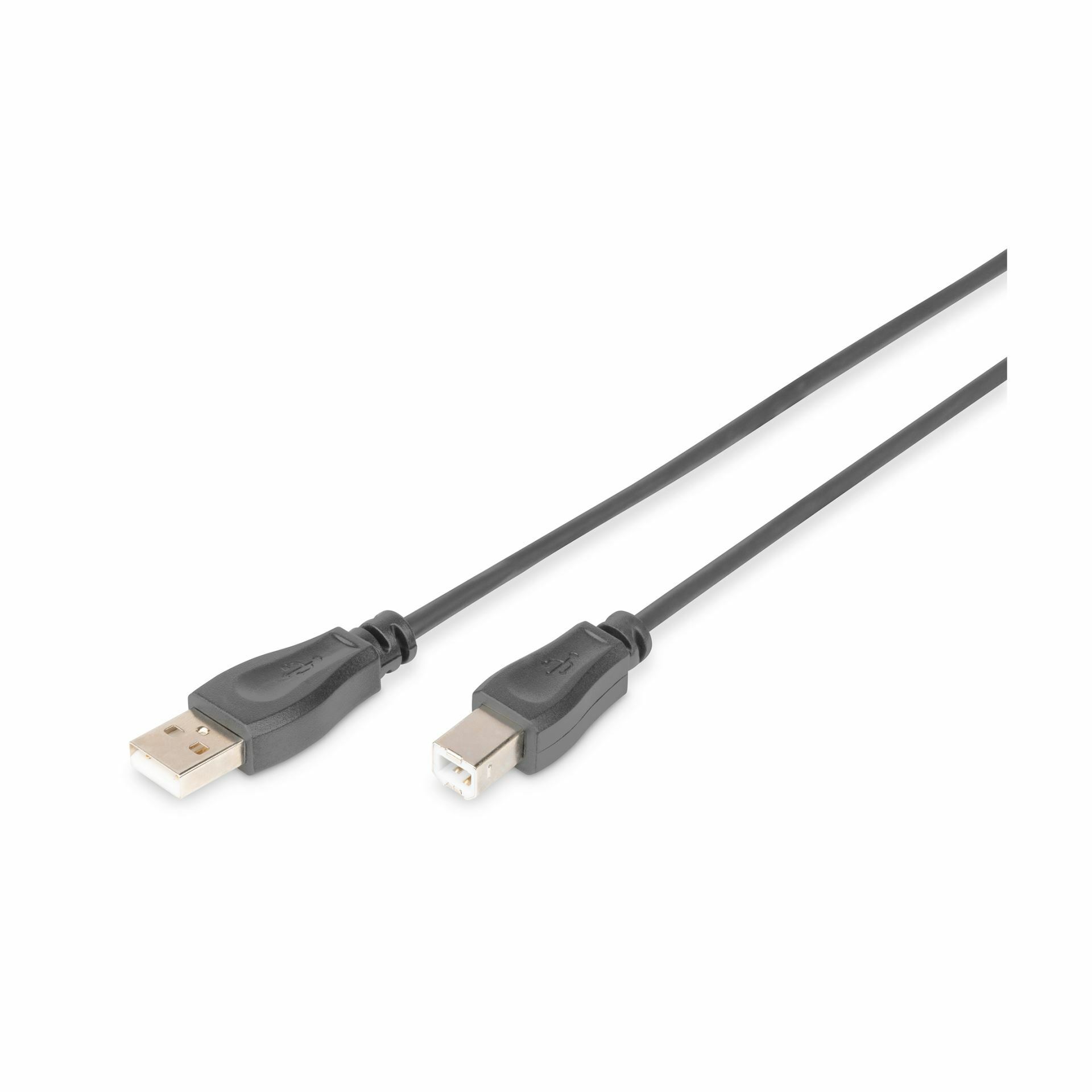 Digitus kabel USB A-B 1m črn dvojno oklopljen
