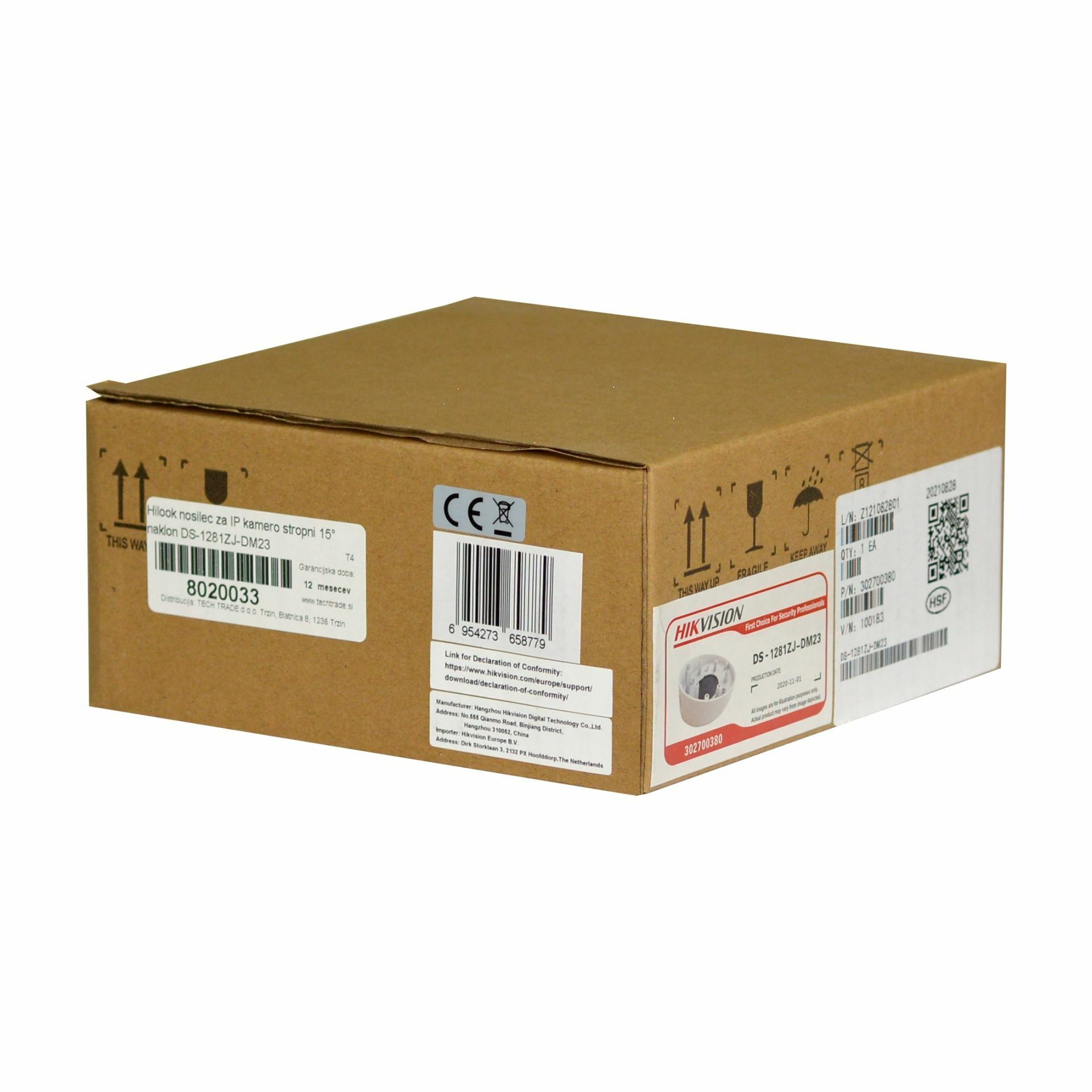 Hilook nosilec za IP kamero stropni 15° naklon DS-1281ZJ-DM23 - slika 3