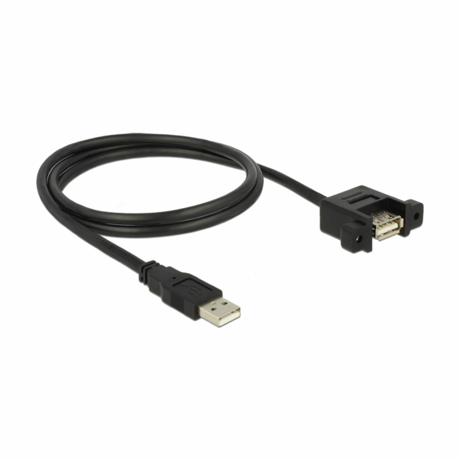 Delock podaljšek USB A-A 1m vgradni črn 85106 - slika 2