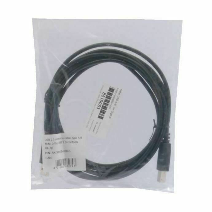 Digitus kabel USB A-B 3m črn dvojno oklopljen - slika 2