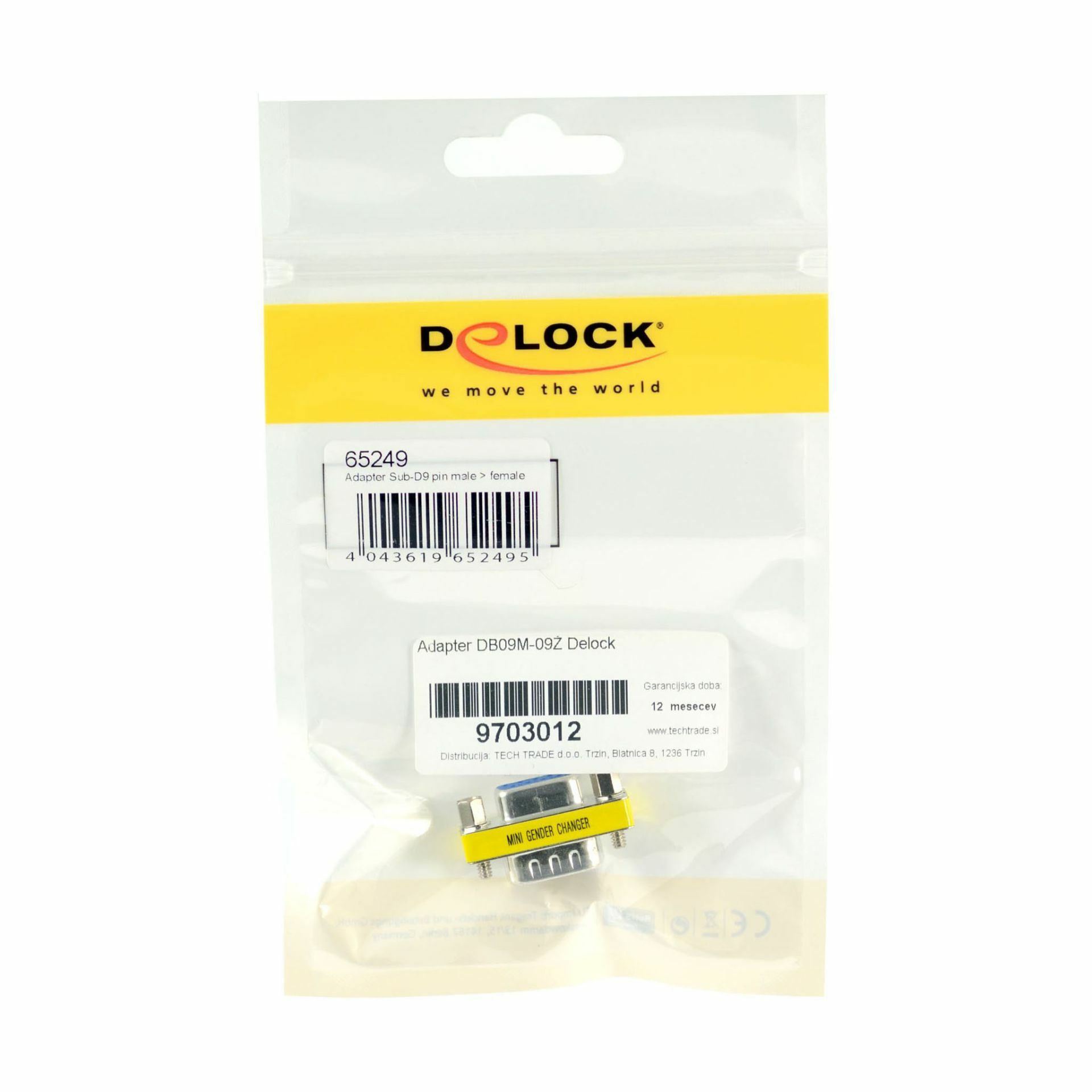 Delock adapter DB09M - 09Ž 65249 - slika 2