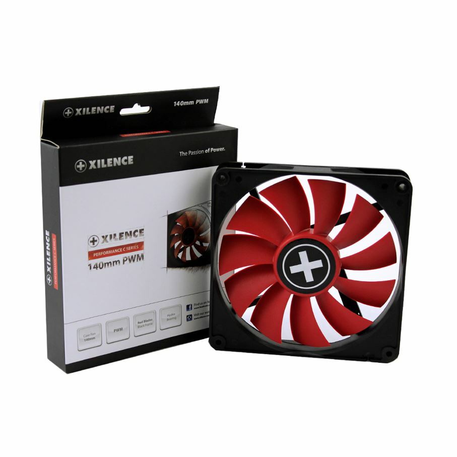 Xilence ventilator 14x14x2,5cm 12v 3/4p RedWing PWM XF051 - slika 2