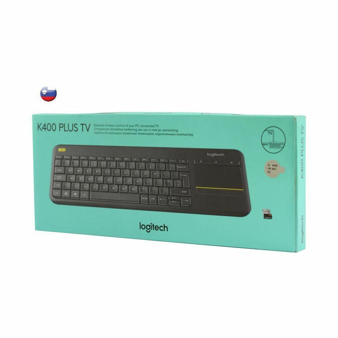 Logitech tipkovnica K400 Plus SLO brezžična Touch Unifying črna 920-008385 - slika 3
