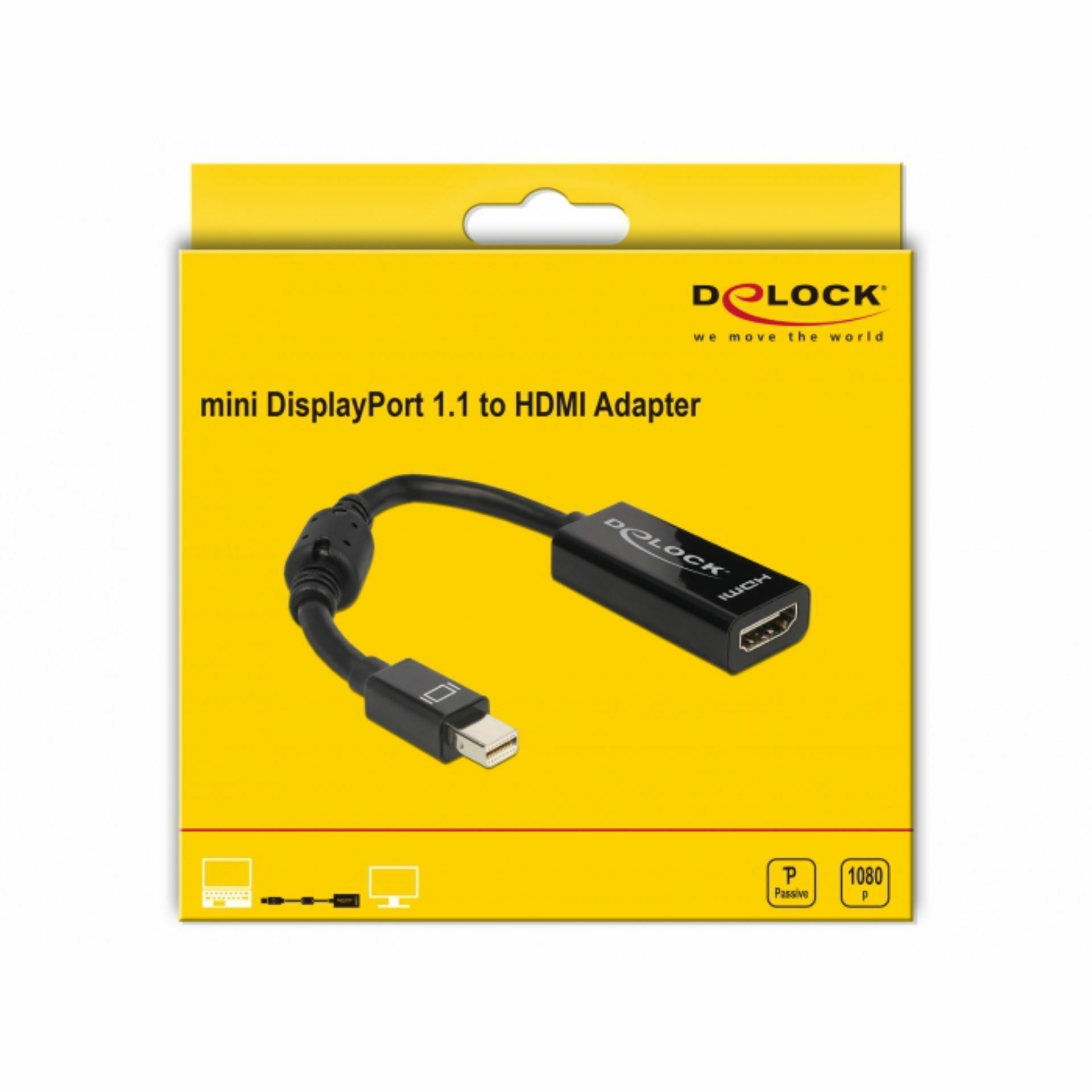 Delock adapter DisplayPort mini-HDMI s ferito 12cm 65099 - slika 2