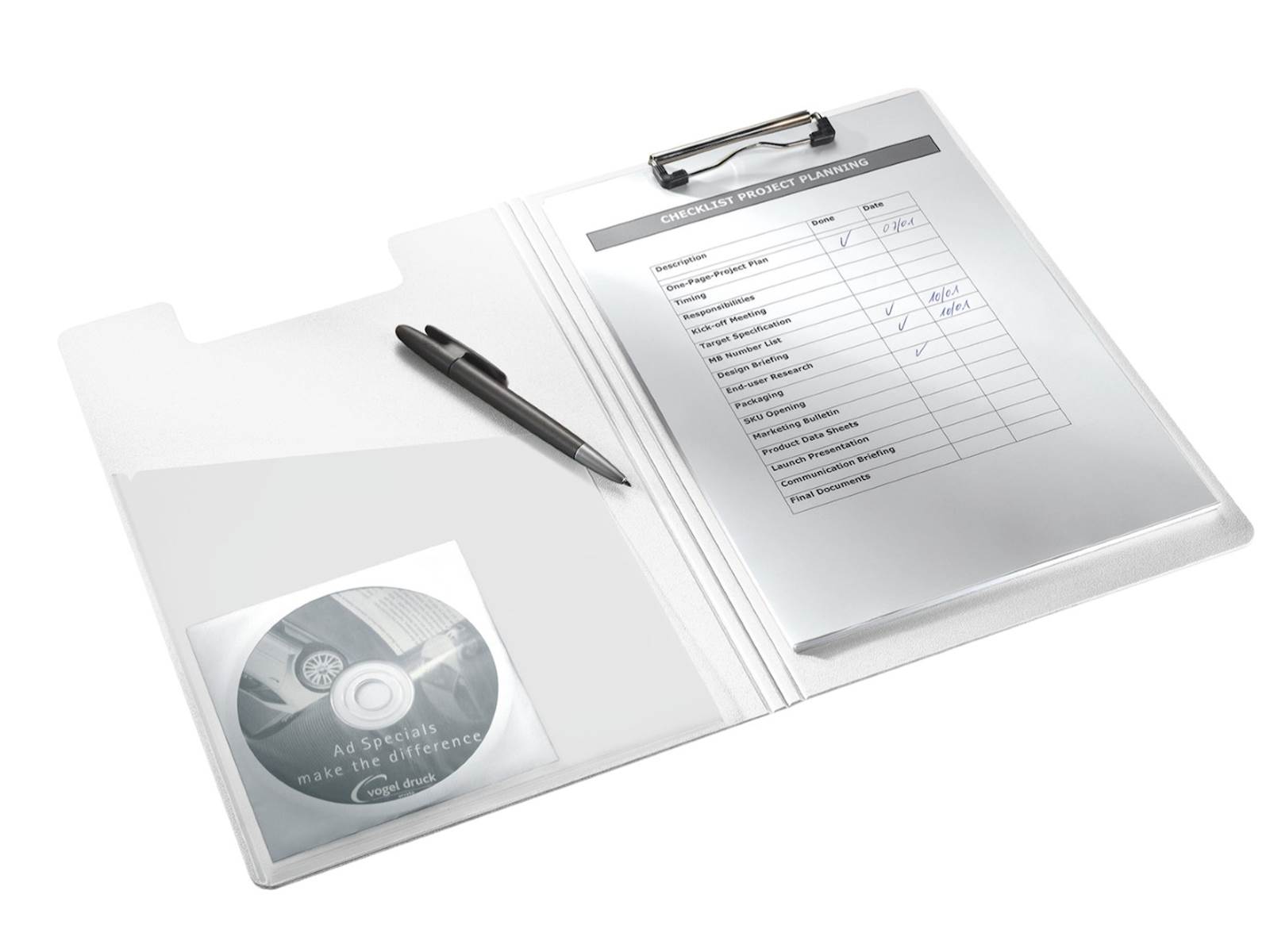 Leitz clipboard mapa WOW, A4, modra - slika 2
