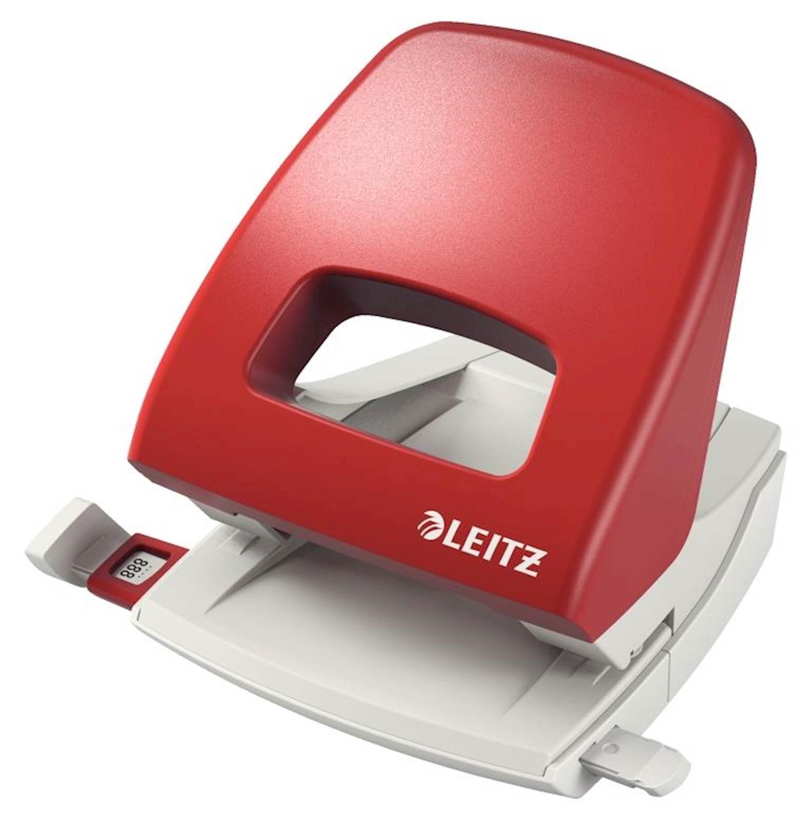 Leitz luknjač, do 25 listov, rdeč