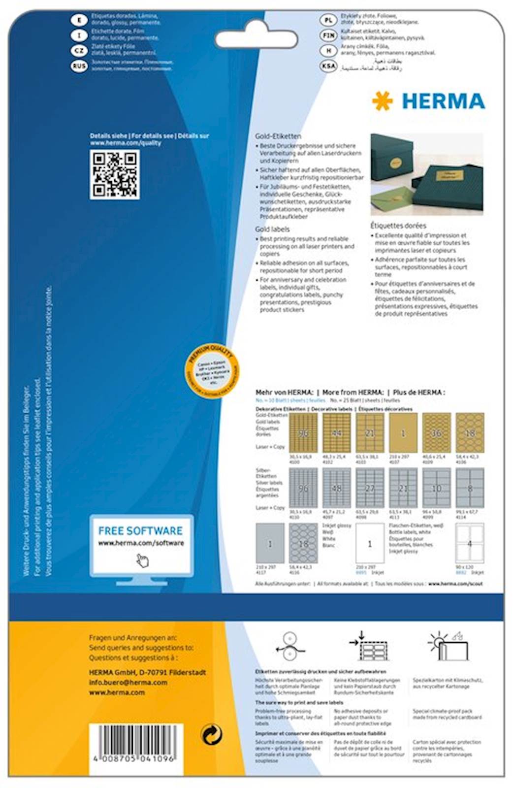 Herma etikete Superprint Special, 30,5x16,9 mm, 25/1, srebrne - slika 2