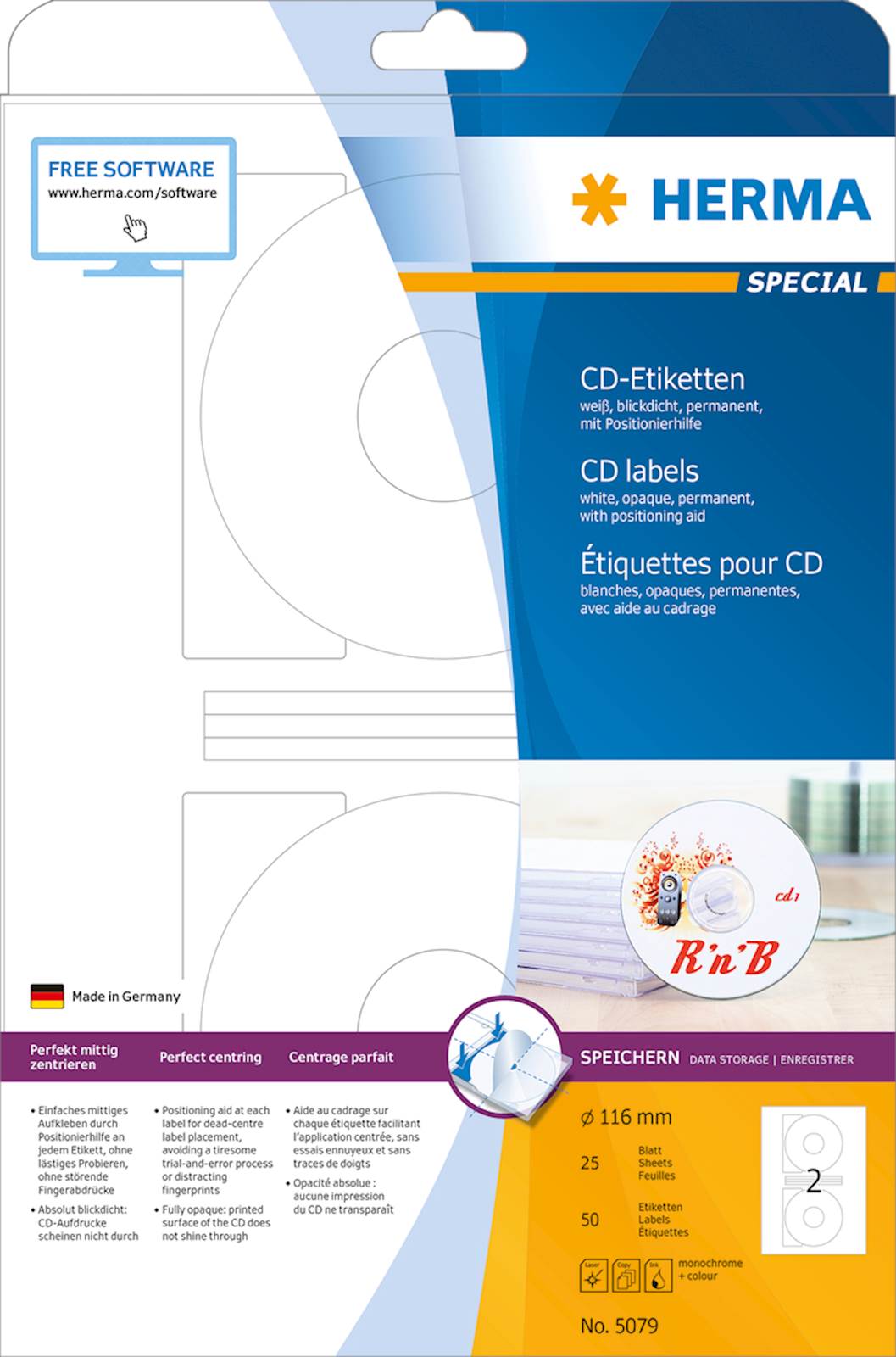 Herma etikete Superprint Special, fi 116 mm, 25/1 - slika 2