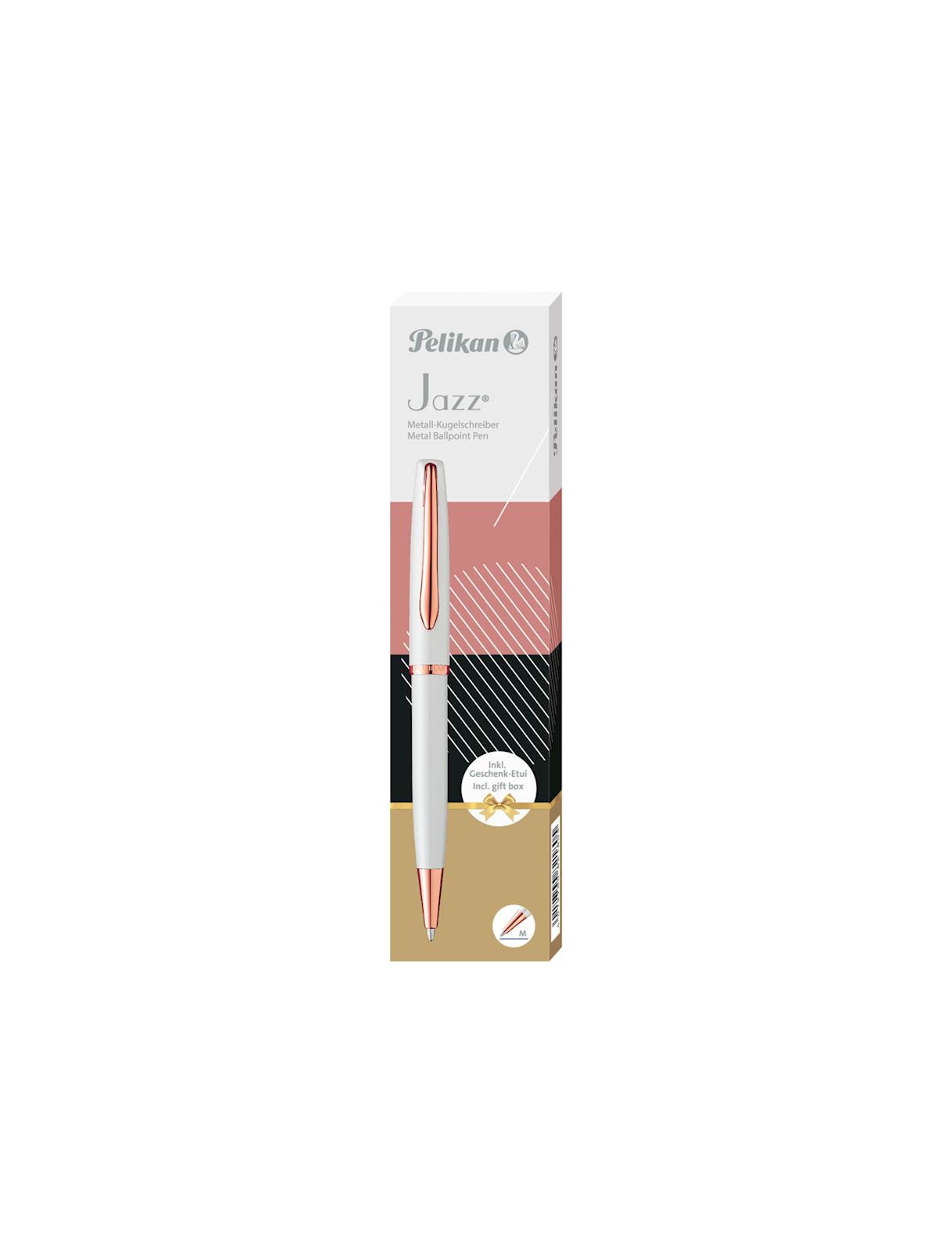 Pelikan kemični svinčnik Jazz Noble Elegance v darilni škatli - Perla bel