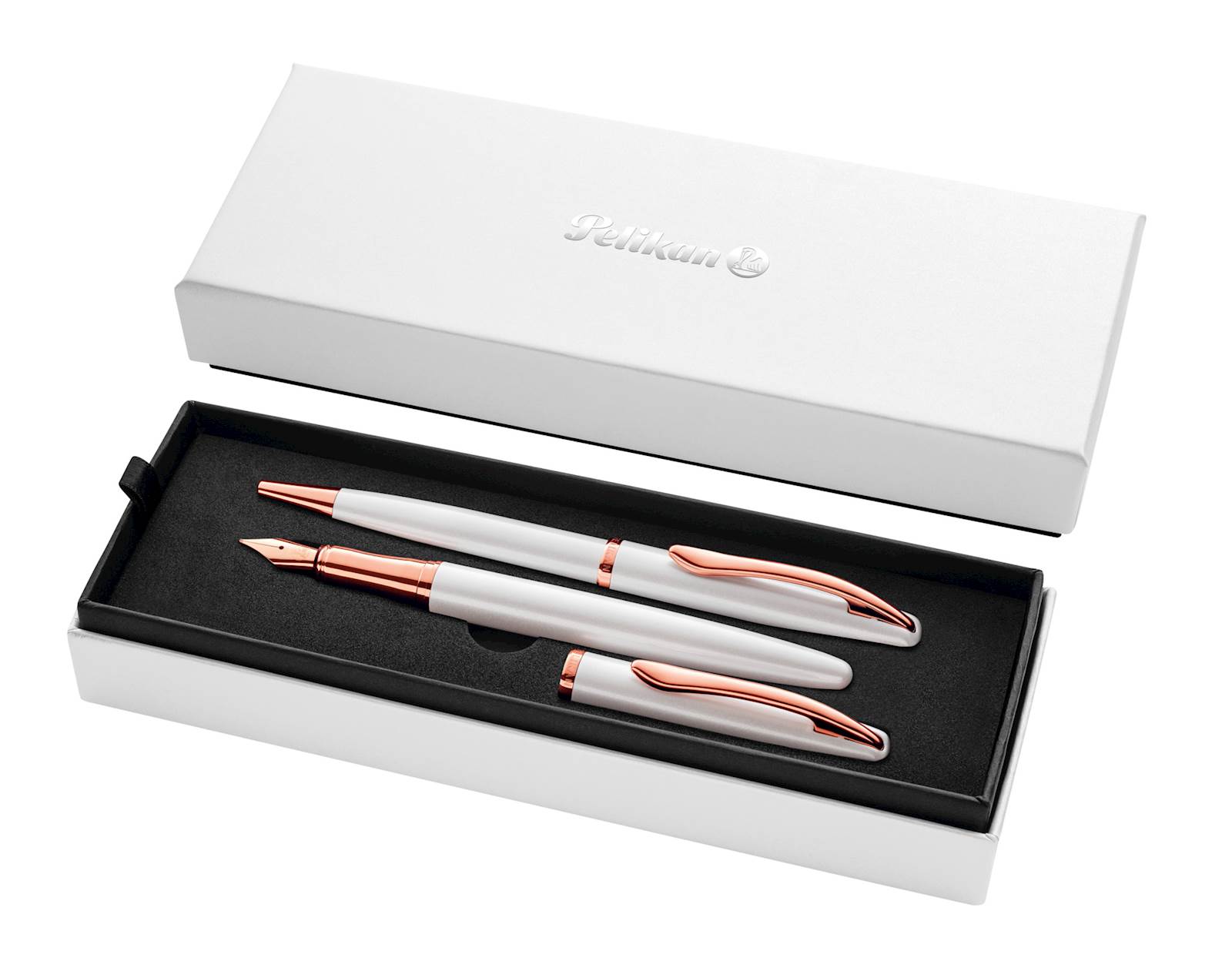 Pelikan Jazz Noble Elegance set, perlo bela, v darilni škatli