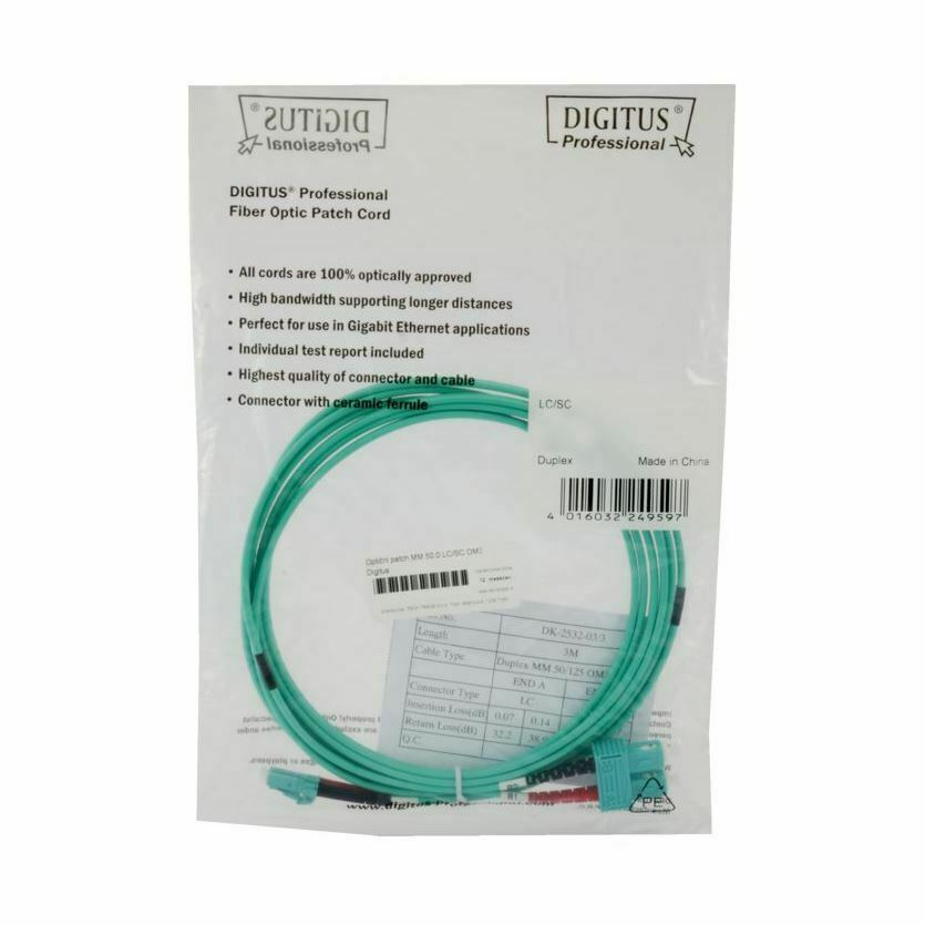 Digitus optični patch MM LC/SC 2m OM3 - slika 3