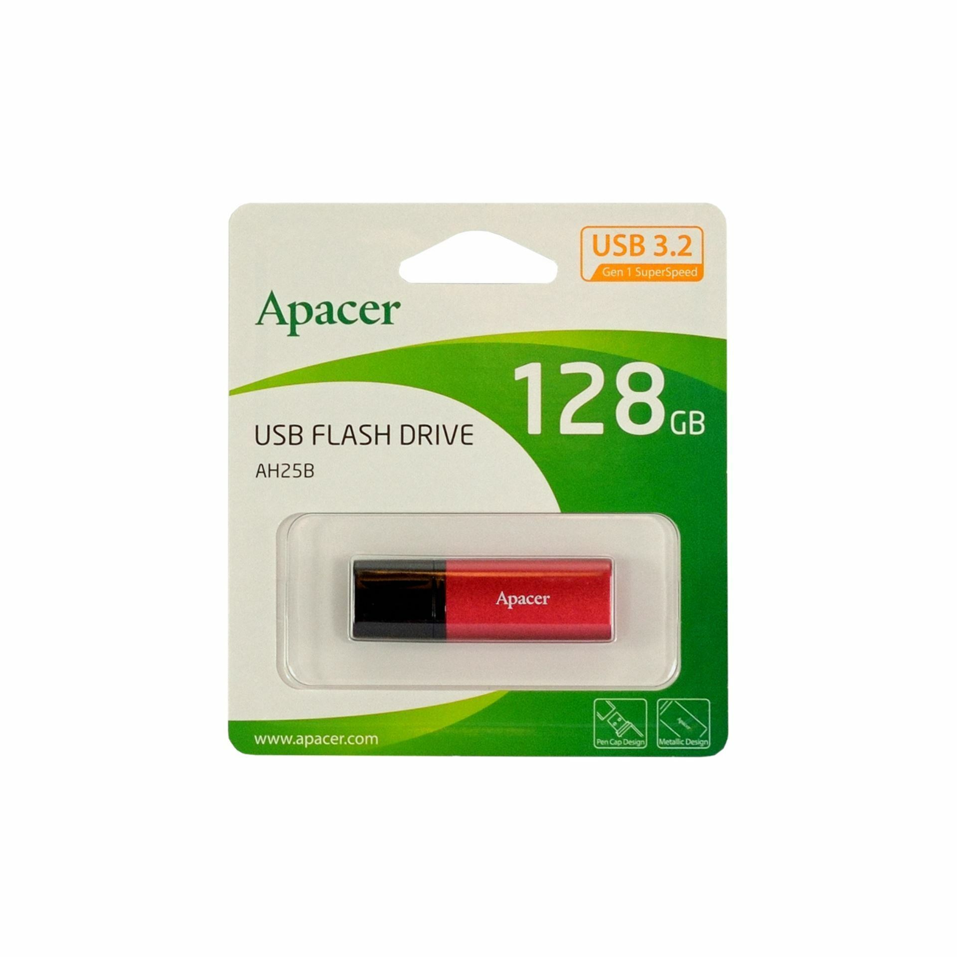 APACER USB 3.2 Gen1 ključ 128GB AH25B rdeč - slika 3