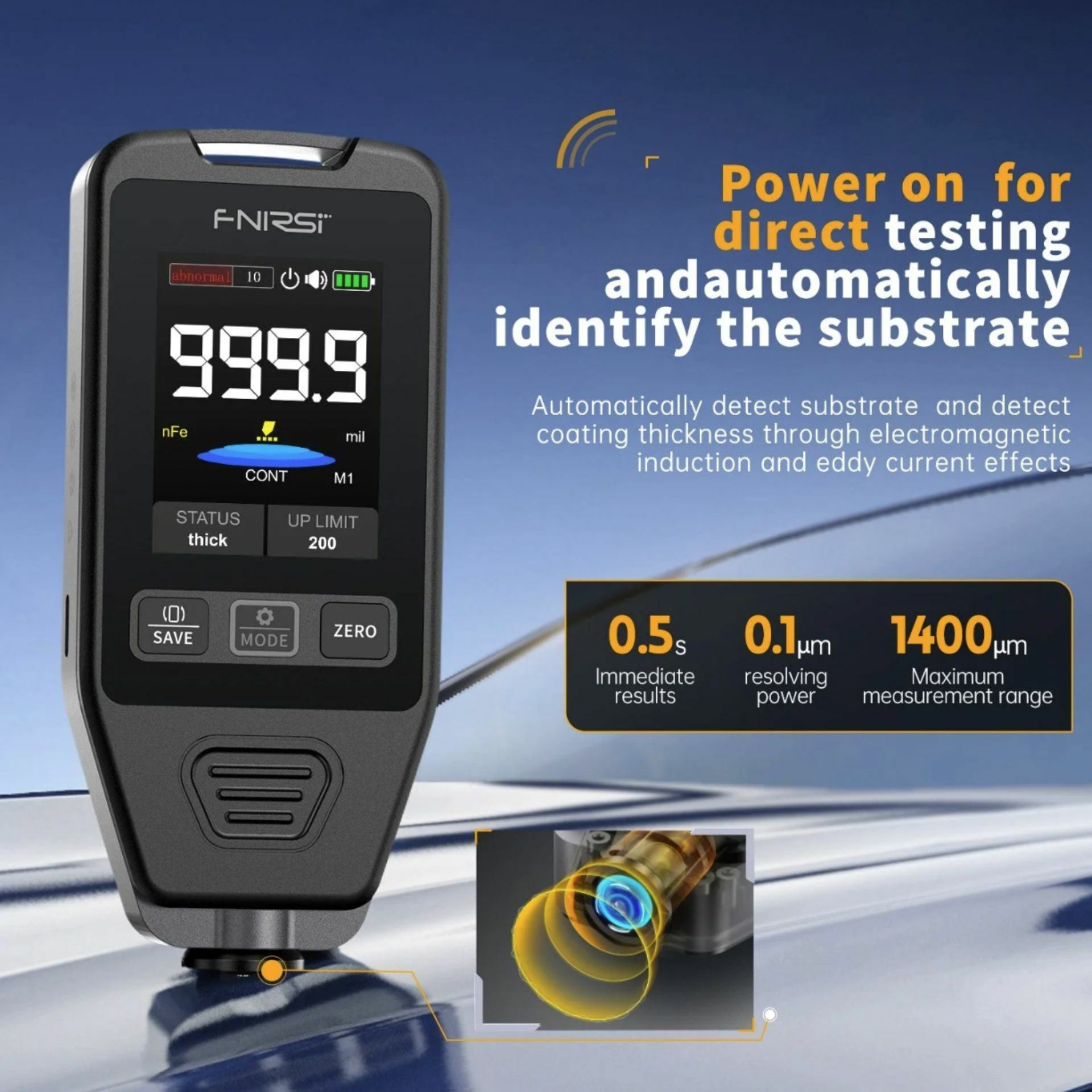 Fnirsi merilec debeline barve laka tester CTG-20 - slika 2