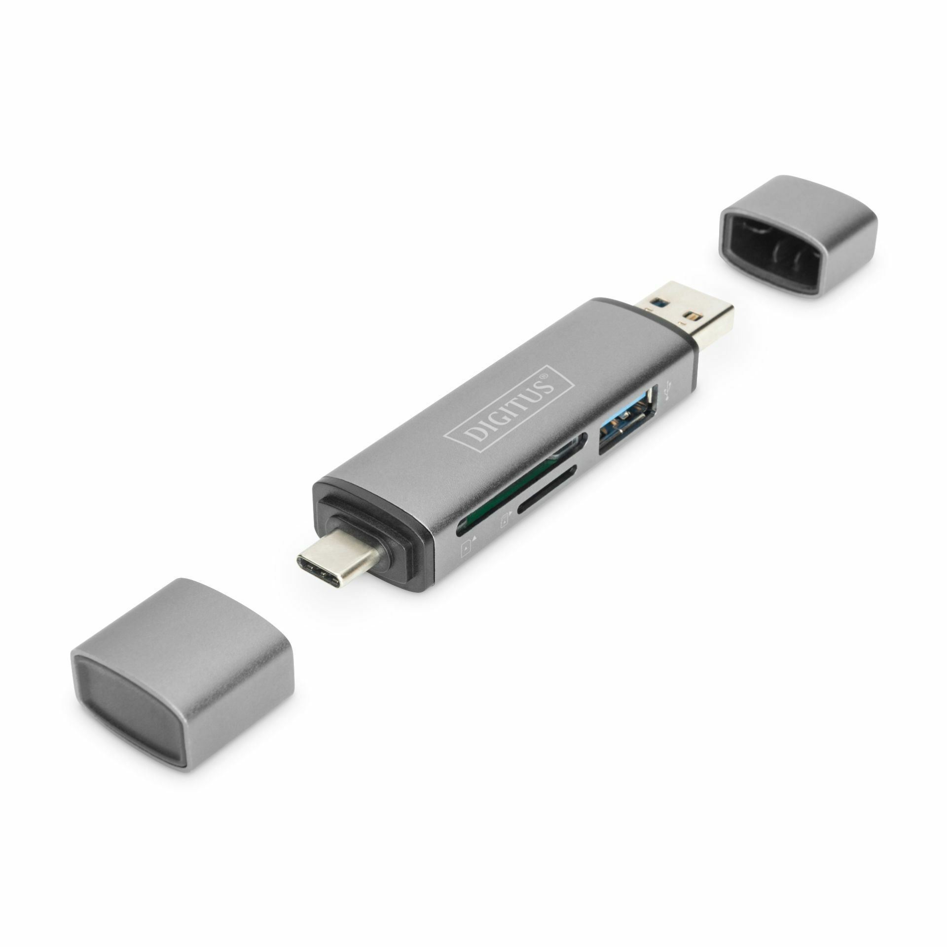 Digitus čitalec kartic USB 3.0 in TIP-C zunanji dongle DA-70886