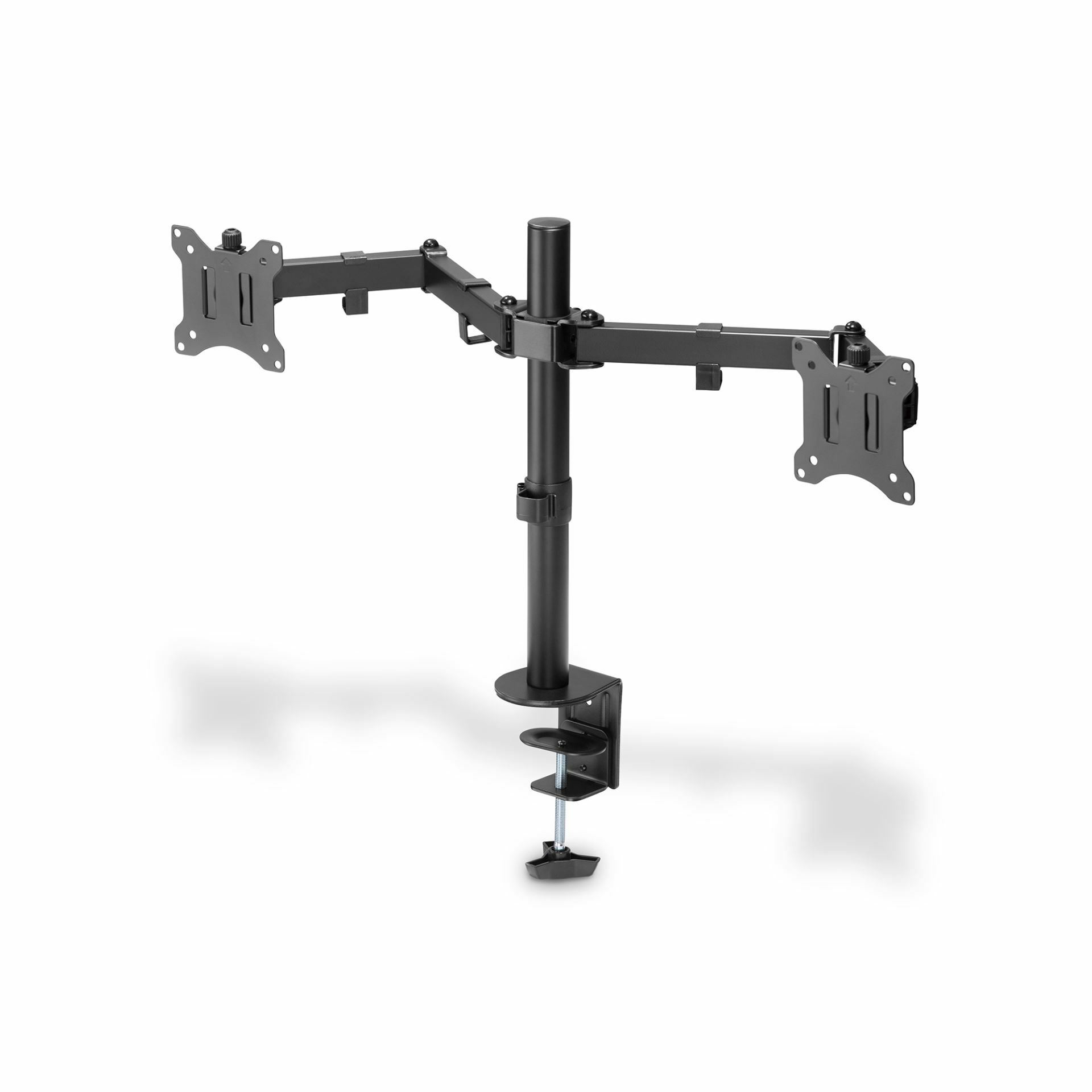 Digitus namizni nosilec za 2x monitor črn DA-90400