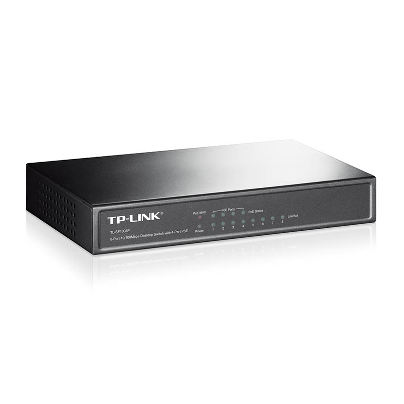 TP-LINK TL-SF1008P 8-port 10/100Mbps (4x PoE+) RJ45 mrežno stikalo switch - slika 2