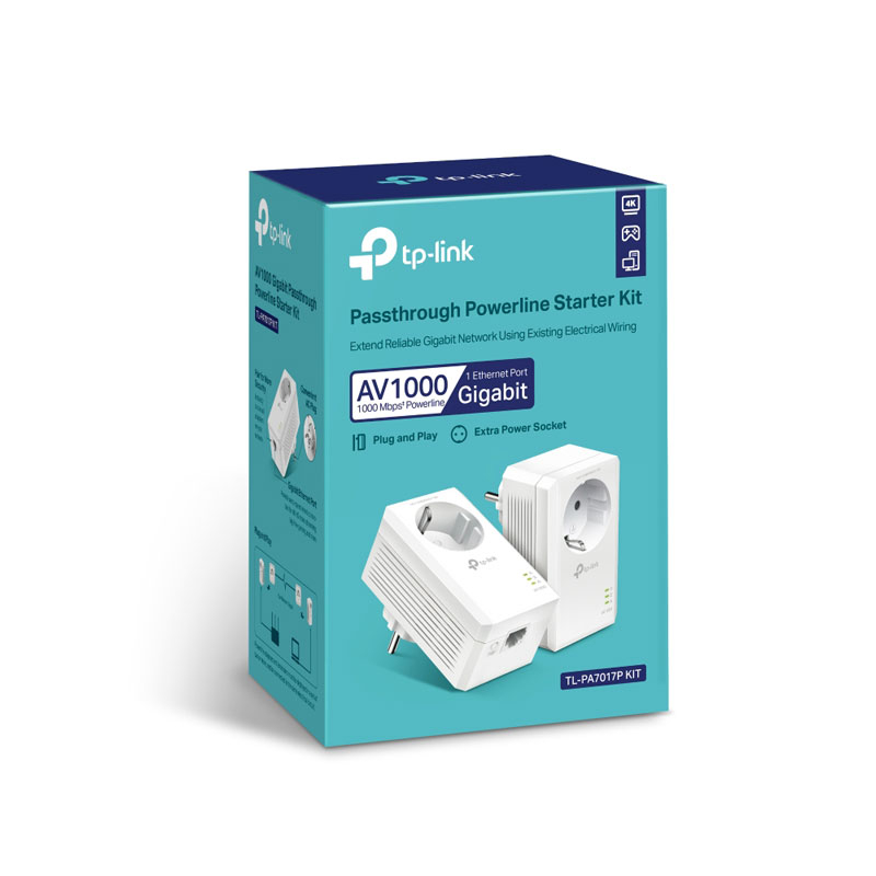 TP-LINK TL-PA7017P KIT AV1000 powerline starter kit adapter - slika 2
