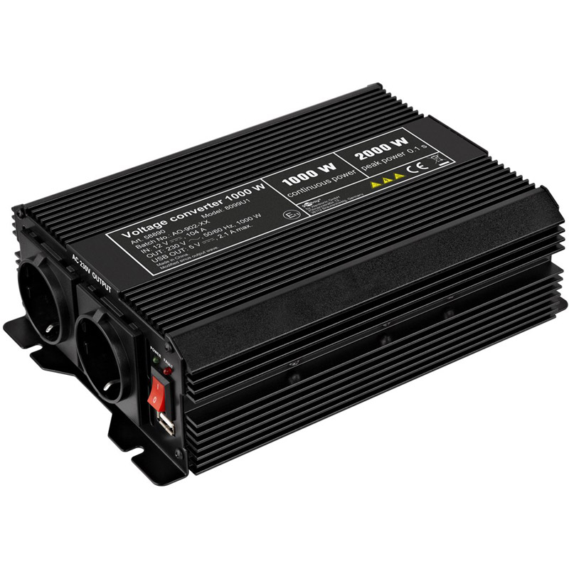 GOOBAY 12V-230V DC/AC USB-5V 1000W pretvornik inverter napajalnik