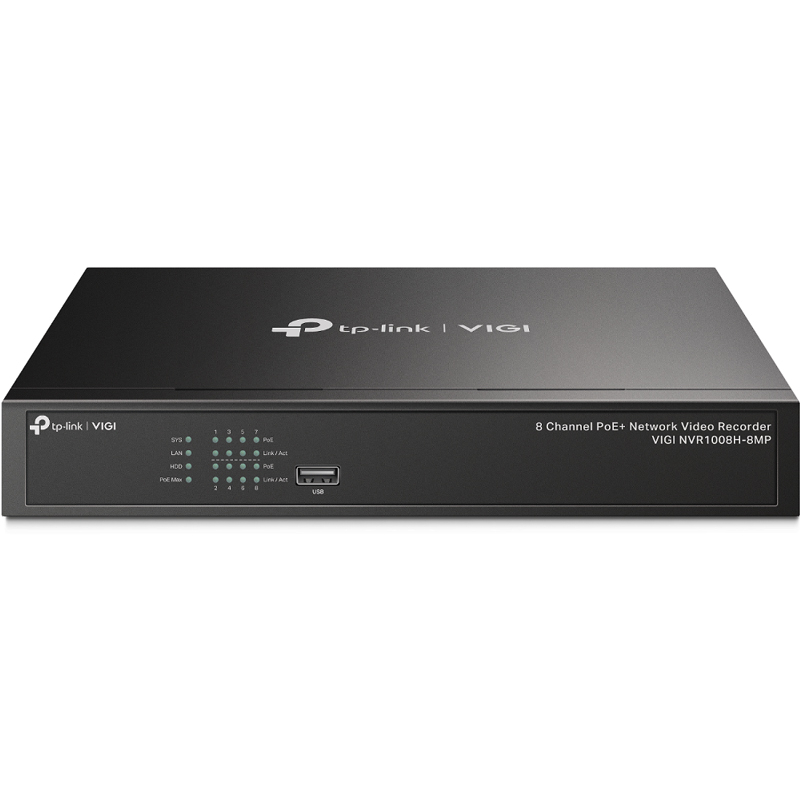 TP-LINK VIGI NVR1008H-8MP 8 kanalni PoE 2xUSB 2.0 HDMI/VGA/LAN Mini PC, video snemalnik