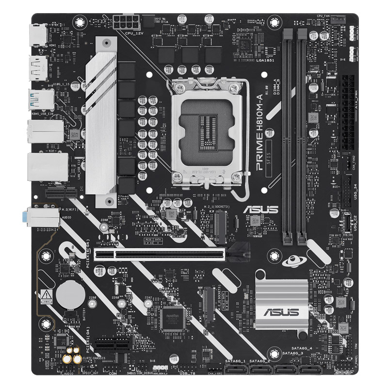 ASUS Prime H810M-A-CSM DDR5 mATX osnovna plošča - slika 2