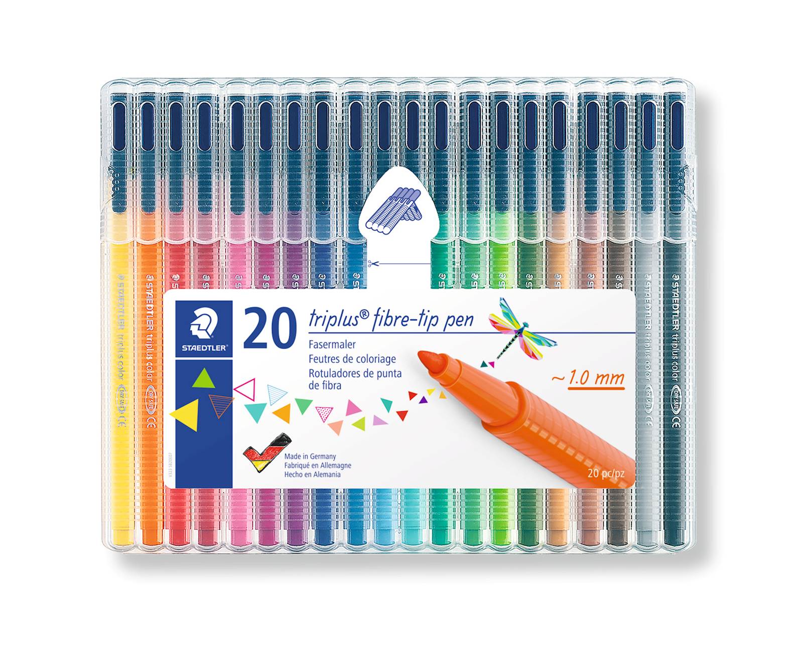 Staedtler flomastri Triplus, 20/1 v PVC škatlici