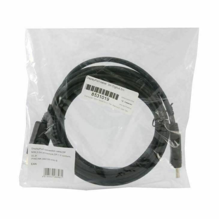 Digitus kabel DisplayPort 3m črn AK-340100-030-S - slika 2