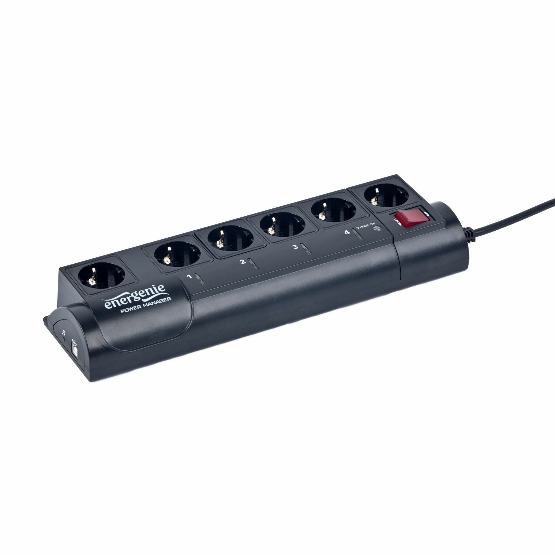 Energenie pametni razdelilec 6x250V 1xUSB EG-PMS2