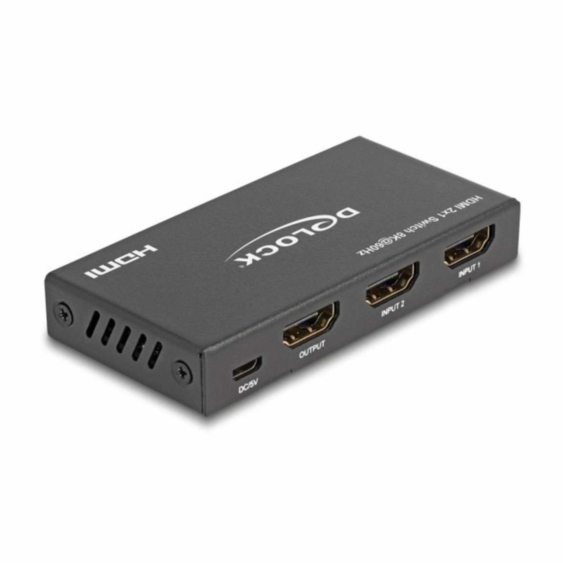 Delock HDMI stikalo 2x1 8K 60Hz 18607