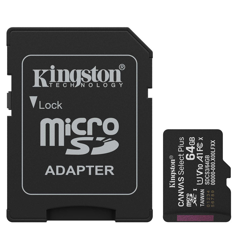 KINGSTON Canvas Select Plus microSD 128GB Class10 UHS-I SD adapter SDCS3/128GB spominska kartica