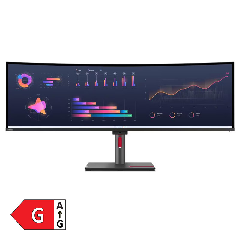 LENOVO ThinkVision P49W-30 124,49cm (49") QHD IPS 60Hz DP/HDMI/USB-C zvočniki ukrivljen monitor