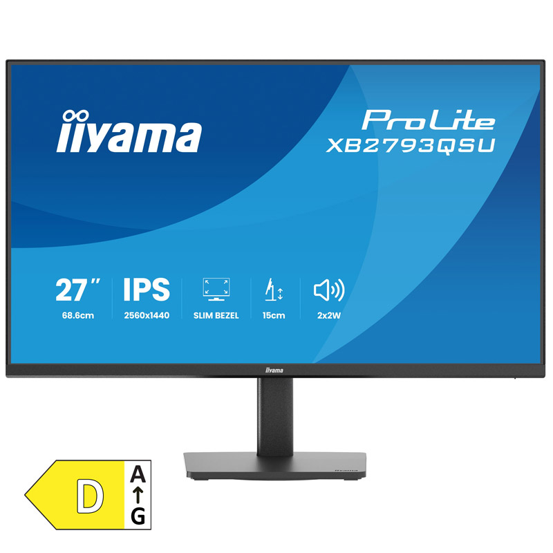 IIYAMA ProLite XB2793QSU-B1 68,5cm (27") QHD IPS 75Hz DP/HDMI zvočniki monitor