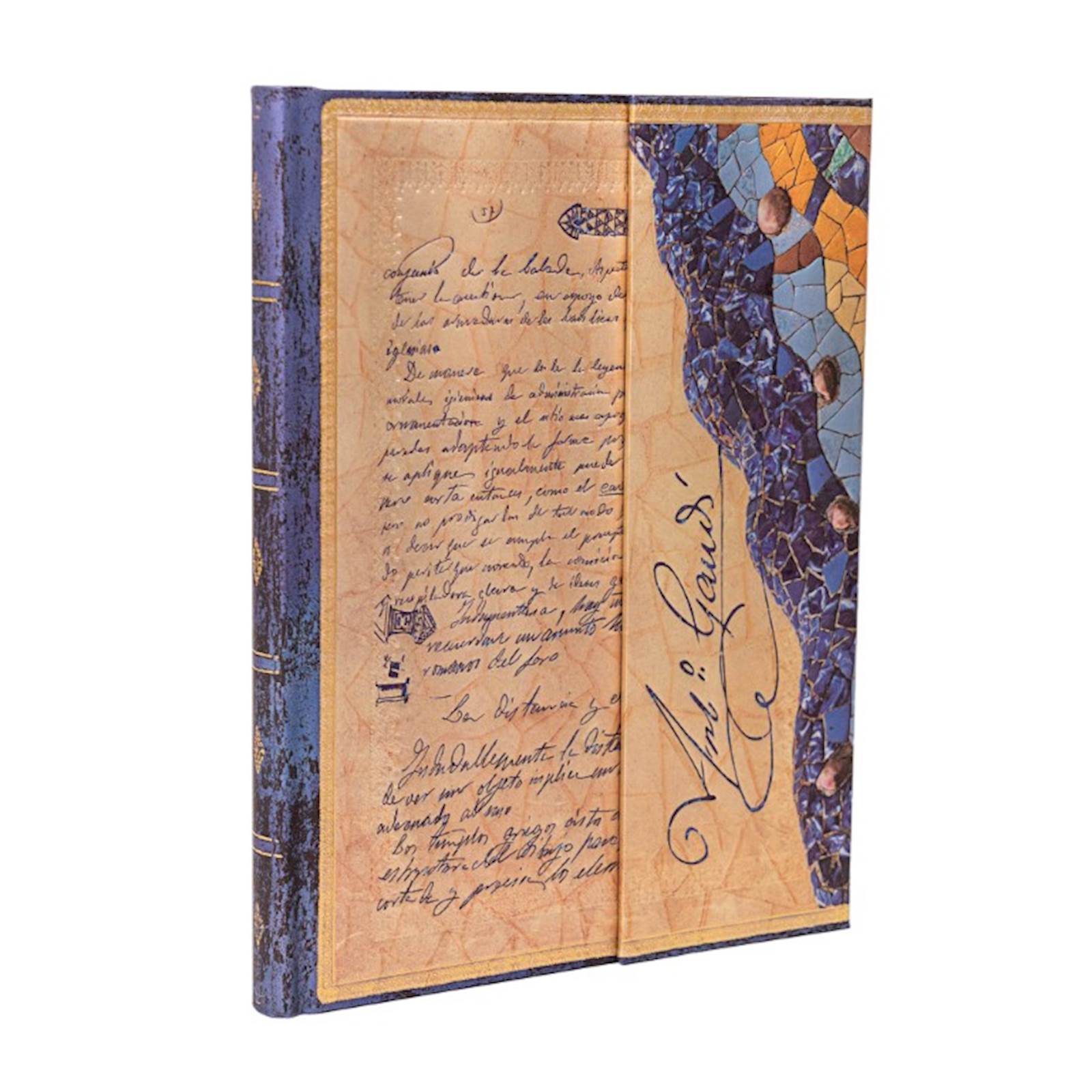 Paperblanks Flexis Gaudi, The Manuscript of Reus, ultra, črtni, trde platnice