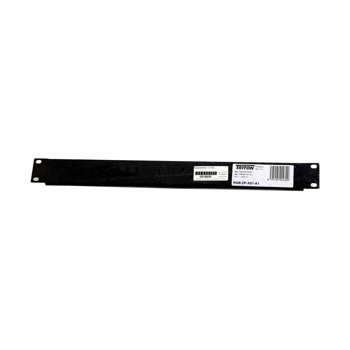Triton slepi panel 1U rack črn - slika 2