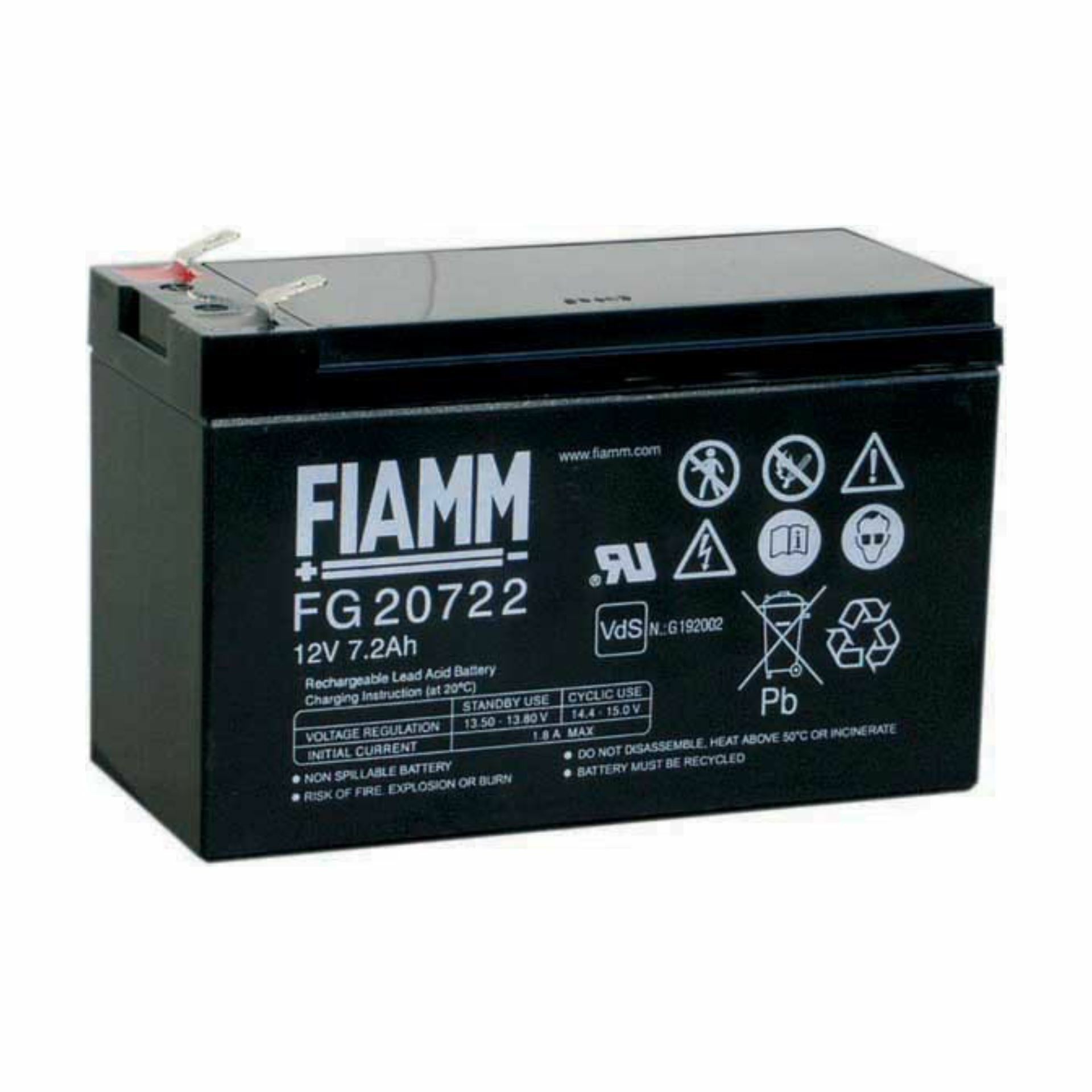 FIAMM akumulator 12V/ 7,2Ah 6/Z8000U
