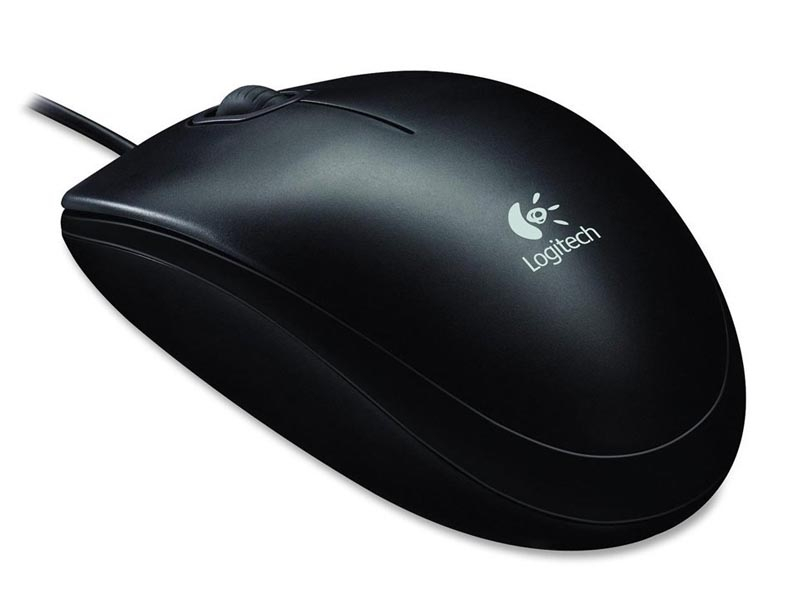 LOGITECH B100 USB optična črna miška
