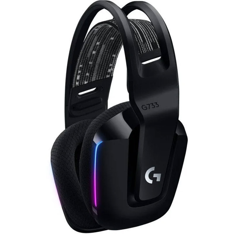 LOGITECH G733 LIGHTSPEED Wireless RGB Gaming z mikrofonom črne slušalke - slika 2