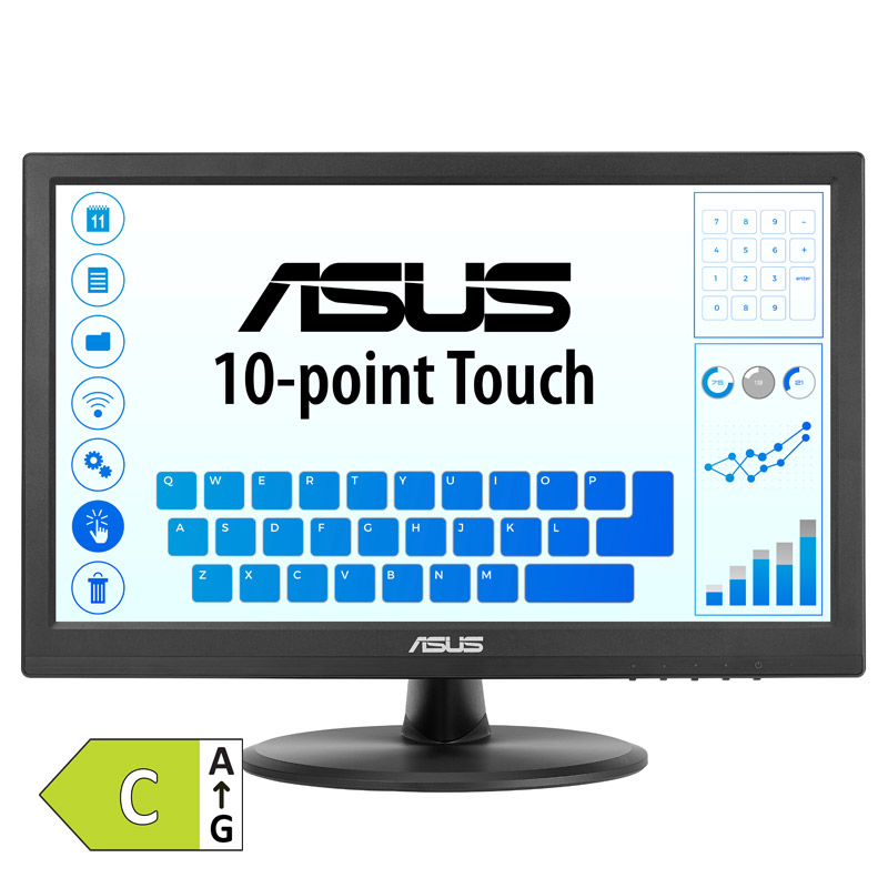 ASUS VT169HE 39,6 cm (15.6") FHD IPS HDMI/USB na dotik informacijski / interaktivni monitor