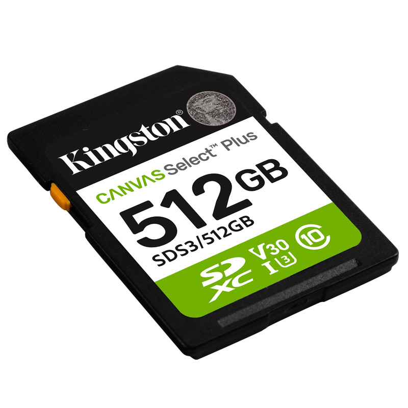 KINGSTON Canvas Select Plus SD 512GB Class10 UHS-I U3 V30 SDS3/512GB spominska kartica - slika 2