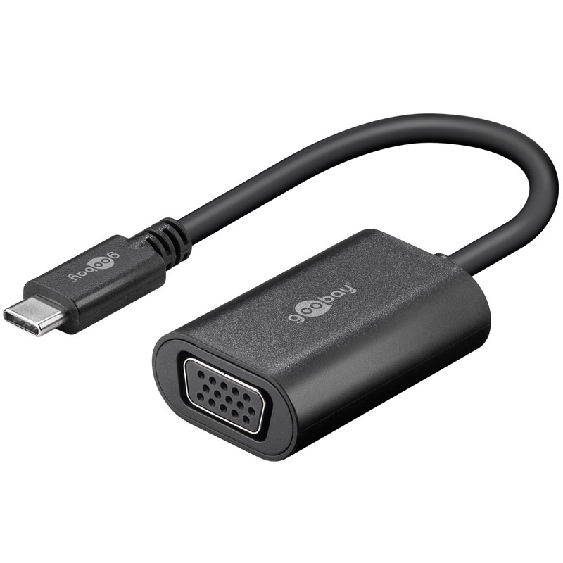 GOOBAY USB-C na VGA FHD črn adapter - slika 2