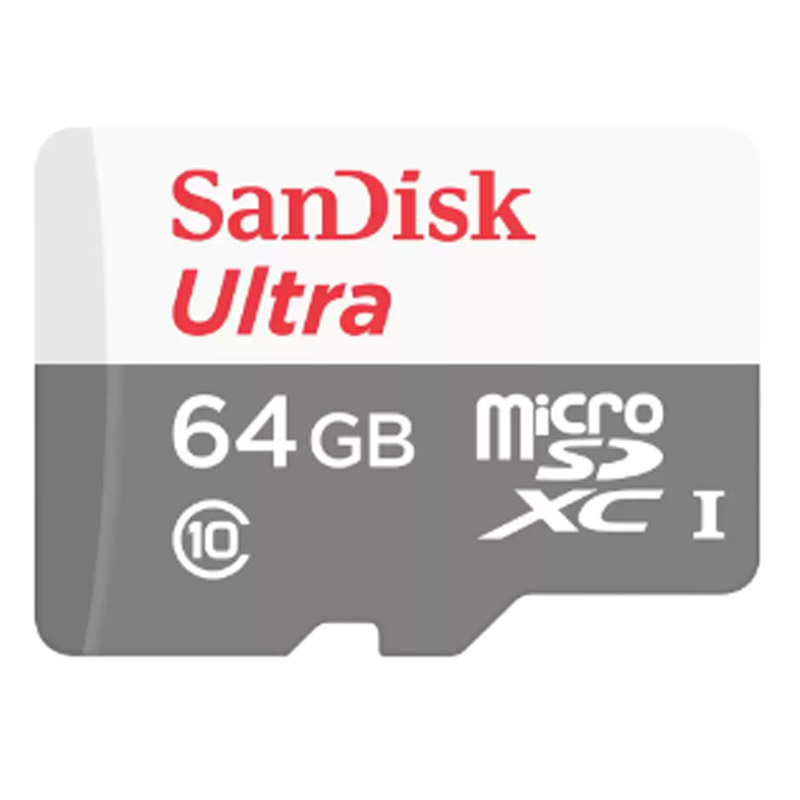 SANDISK Ultra microSDHC/SDXC 64GB Class 10 UHS-I U1 V10 FHD SDSQUNR-064G-GN3MA spominska kartica